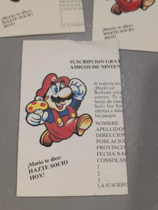Folleto Suscripción Nintendo Game Boy