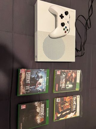 Xbox One S Blanca + 9 Juegos Terror