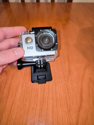 Soporte Cámara Acción Casco Airsoft impreso en 3d