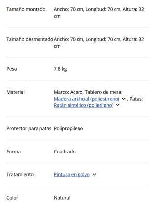 Tavolo da centro RAVNDRUP JYSK giardino naturale