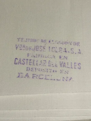 Pieza entera sábanas viuda de tolra