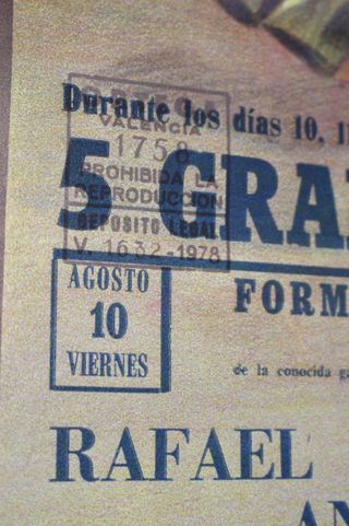 21. Cartel Corrida de Toros Huesca Fiestas San Lorenzo 1979.