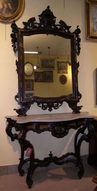 Consola y espejo Luis Felipe Nápoles S.XIX