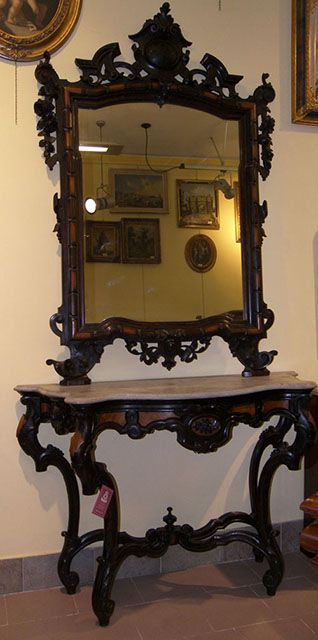 Consola y espejo Luis Felipe Nápoles S.XIX