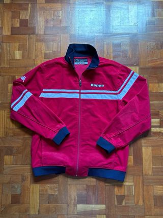 Chaqueta Kappa Roja y Blanca