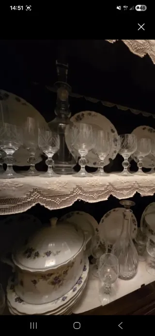 Vajilla Eschembach Bavaria Porcelana Cristal