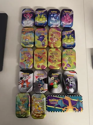 Mini Tin Pokemon VUOTE varie espansioni