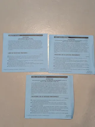 Papel azul aviso Epilepsia Game Boy Nintendo