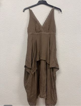 Vestido Purificación García fiesta/evento marrón