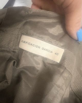 Vestido Purificación García fiesta/evento marrón