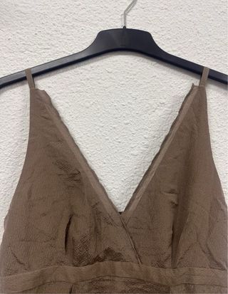 Vestido Purificación García fiesta/evento marrón