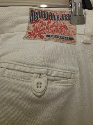 Jeans Replay bianchi wide leg