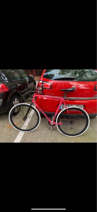 Bicicleta Fixie Contrapedal Rosa