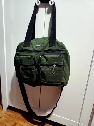 BOLSO VERDE MILITAR, IMPERMEABLE