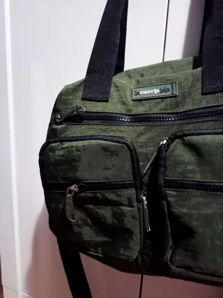BOLSO VERDE MILITAR, IMPERMEABLE