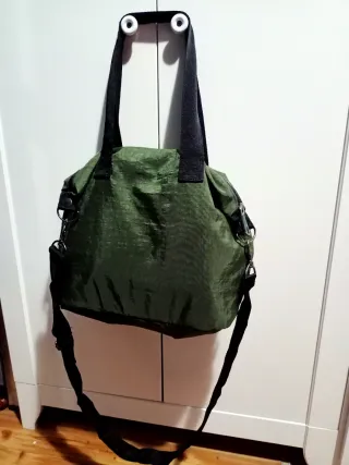 BOLSO VERDE MILITAR, IMPERMEABLE
