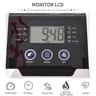 Bicicleta Elíptica de Fitness con Volante Inercia