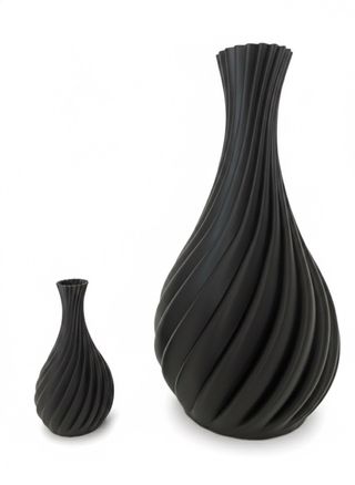 Vaso moderno stampato 3D a spirale