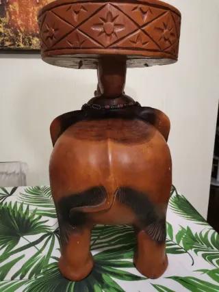 Sedia Elefante Legno Massello