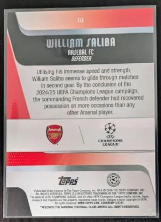 4 Cromos Topps Champions League Arsenal F.C