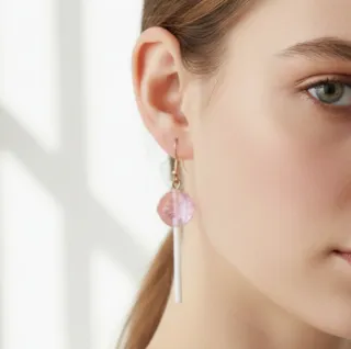 Pendientes Piruleta Rosa