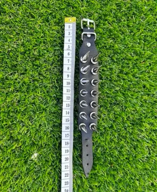 Bracciale borchie punk 26cm