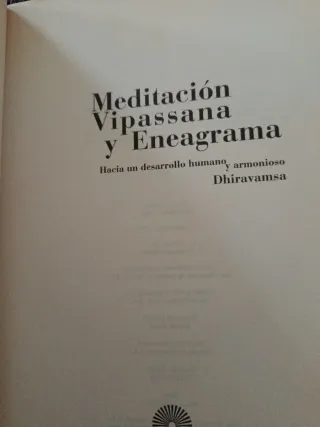 Meditacion Vipassana y Eneagrama (Spanish Edition)