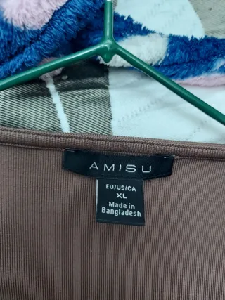 Camiseta Shein Mujer Talla XL Marrón