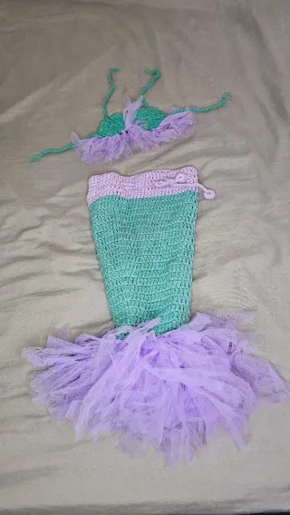 Disfraz Sirena Tejido Talla Única