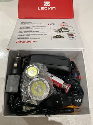 Lampada frontale LED ricaricabile