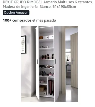 Armario Multiusos DEKIT GRUPO RIMOBEL Blanco