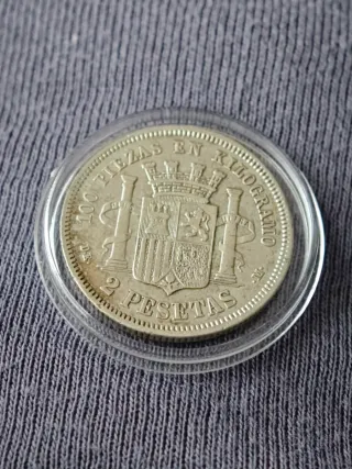 Moneda Plata España 1870