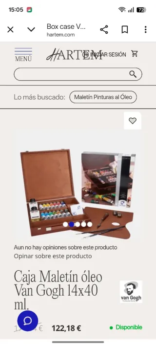 Maletín Caja Óleo Van Gogh profesional