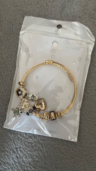 Pulsera Dorada con Dijes