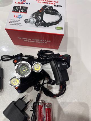 Torcia Frontale LED Ricaricabile LEOVIN