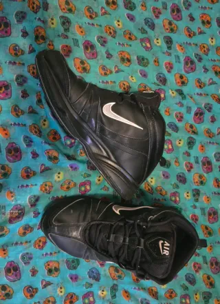 Zapatillas Nike Air Negras y Plateadas