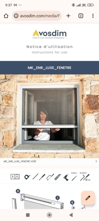 Mosquitera enrollable