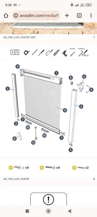 Mosquitera enrollable