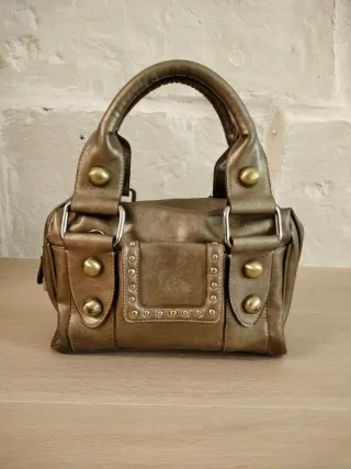 Borsa donna oro con borchie