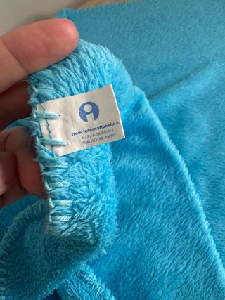 Toquilla/manta bebé azul