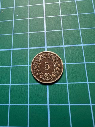 Moneda Suiza 1897 Confederatio Helvetica