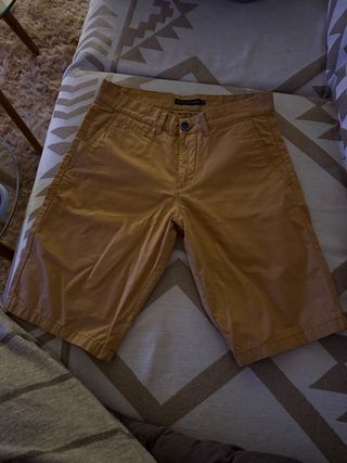 Bermudas Hombre Color Mostaza
