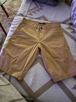 Bermudas Hombre Color Mostaza