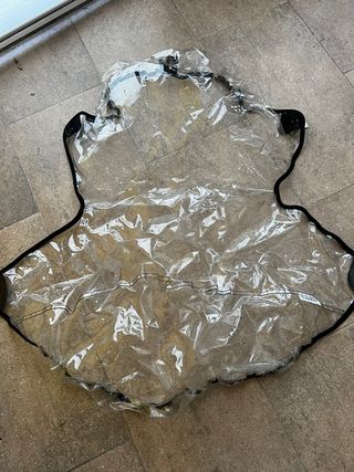 Funda lluvia o frio silla de bebé transparente