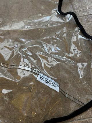 Funda lluvia o frio silla de bebé transparente