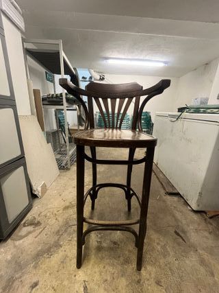 Taburetes de madera vintage