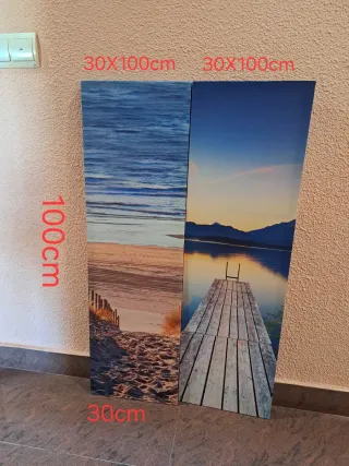 Cuadros decorativos playa.