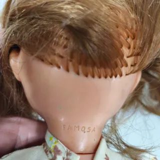 Nancy pata bollo muñeca Vintage Famosa con vestido