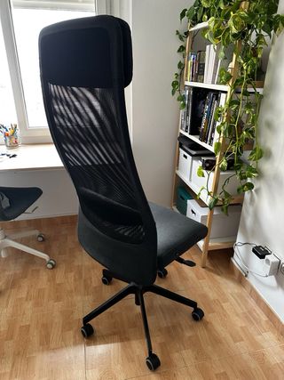 Silla Oficina Ikea Markus Negra sin reposabrazos