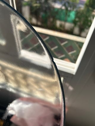 Vitrina de cristal con pie